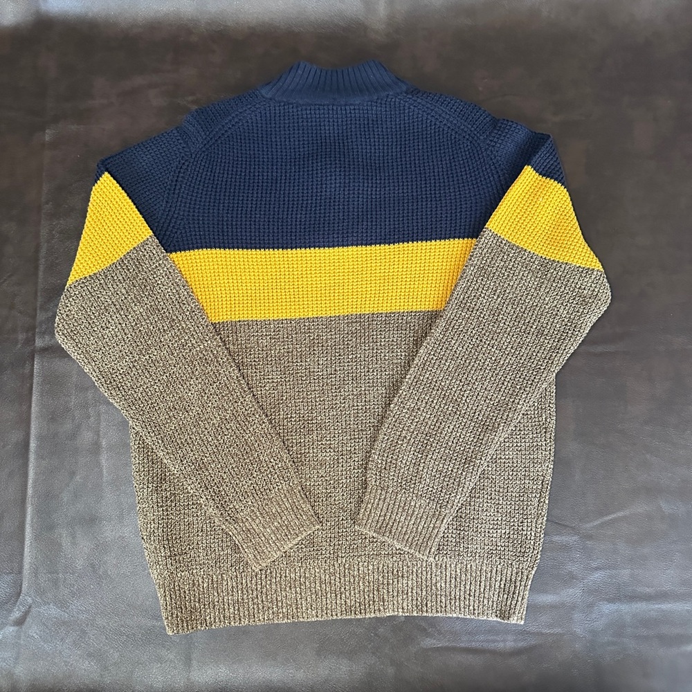 Color Block Knit Sweater Jumper y2k Mens Izod
Striped Mock Neck Button NWT - Picture 5 of 5